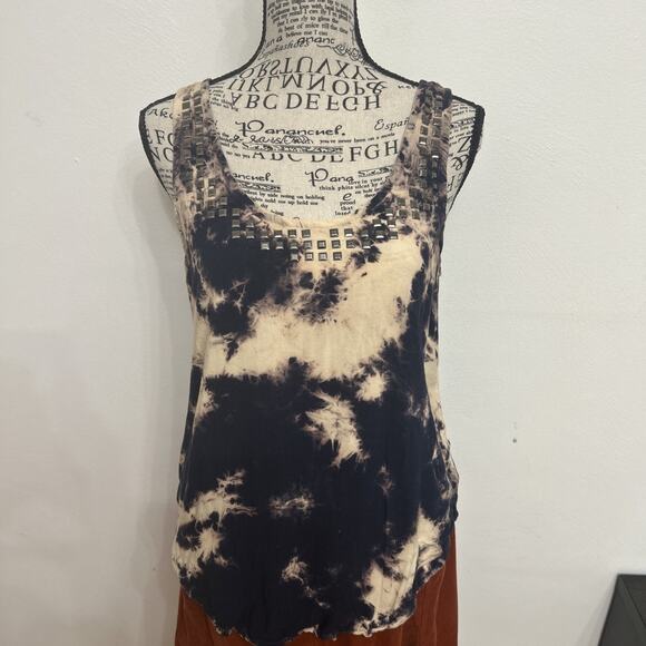 Forever 21 Tops - Forever 21 Y2K Tie Dye Studded Tank Top Grunge Boho Festival Style Sz S